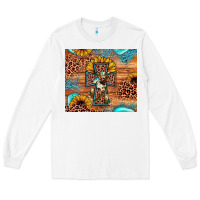 White leopard cross sunflower Long Sleeve Tee - JahusDesignShop