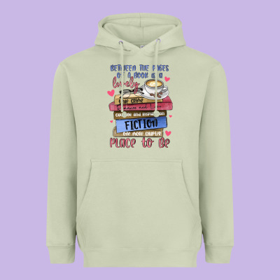 Between The Pages Of A Book Is Lovely Place To Be Heavyweight Hoodie Designed By Maliassmallbusiness