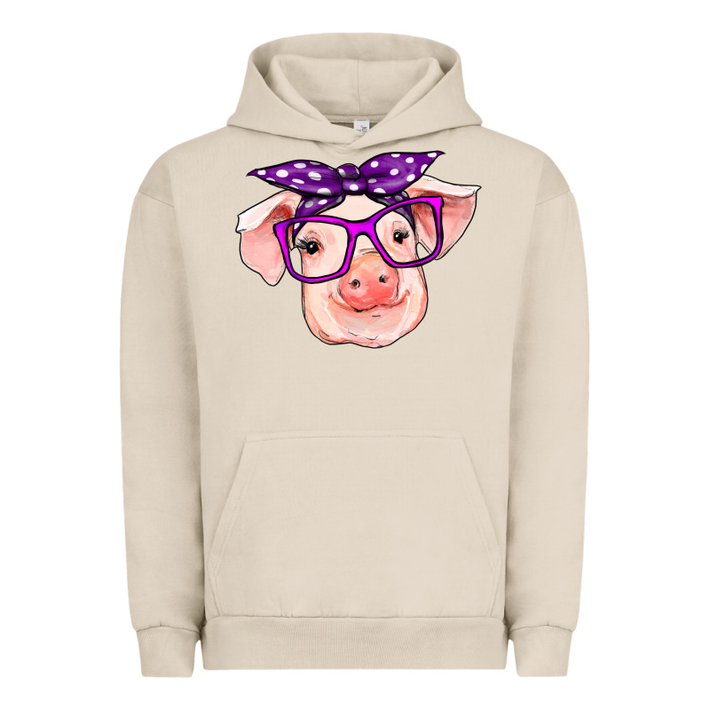 Pig With Bandana Urban Hoodie by RanaPortraitStore | Teevron