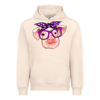 Sandshell pig with bandana Urban Hoodie - RanaPortraitStore