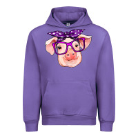 Tulip pig with bandana Urban Hoodie - RanaPortraitStore