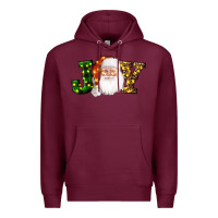 Burgundy Christmas santa clause joy Premium Hoodie - AdoDesignShop