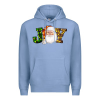 Colony Blue Christmas santa clause joy Premium Hoodie - AdoDesignShop