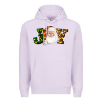 Lilac Christmas santa clause joy Premium Hoodie - AdoDesignShop