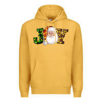 Mustard Christmas santa clause joy Premium Hoodie - AdoDesignShop