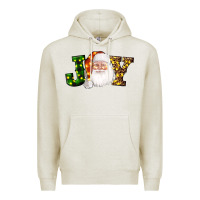 Oatmeal Heather Christmas santa clause joy Premium Hoodie - AdoDesignShop