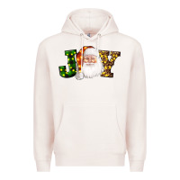 Pale Pink Christmas santa clause joy Premium Hoodie - AdoDesignShop