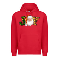 Red Christmas santa clause joy Premium Hoodie - AdoDesignShop