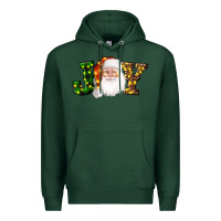 Sports Green Christmas santa clause joy Premium Hoodie - AdoDesignShop