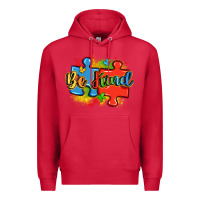 Cardinal be kind autism Premium Hoodie - LillyAllenDesigns