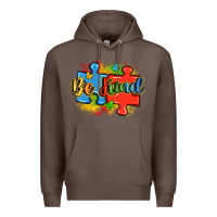 Coffee be kind autism Premium Hoodie - LillyAllenDesigns