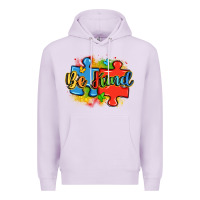 Lilac be kind autism Premium Hoodie - LillyAllenDesigns