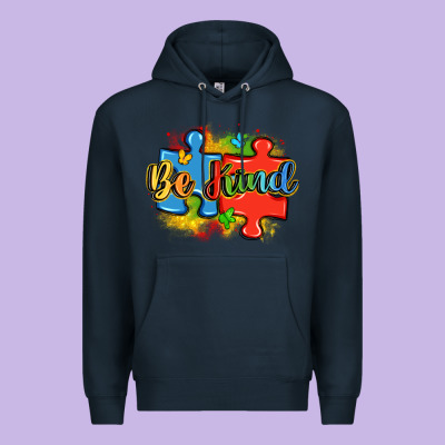 Be Kind Autism Premium Hoodie Designed By Lillyallendesigns