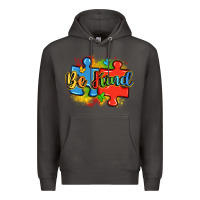 Smoke be kind autism Premium Hoodie - LillyAllenDesigns