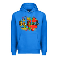 True Royal be kind autism Premium Hoodie - LillyAllenDesigns