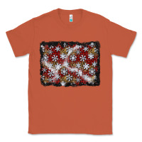 Copper christmas snow crystals background Classic Tee - BundleAndBundleShop