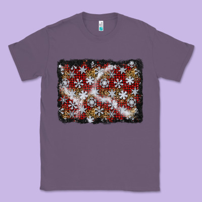 Christmas Snow Crystals Background Classic Tee Designed By Bundleandbundleshop