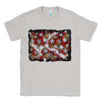 Moon Dust christmas snow crystals background Classic Tee - BundleAndBundleShop
