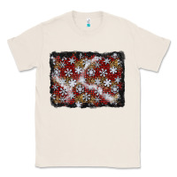Natural christmas snow crystals background Classic Tee - BundleAndBundleShop