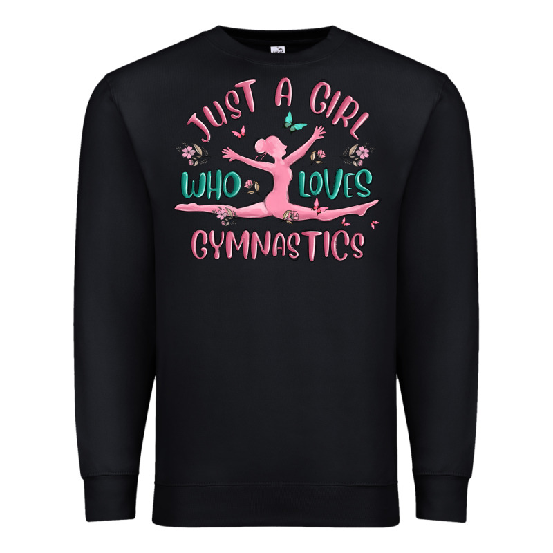 Just A Girl Who Loves Gymnastics Premium Sweatshirt by MaliasSmallBusiness | Teevron