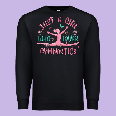 Just A Girl Who Loves Gymnastics Premium Sweatshirt Designed By Maliassmallbusiness