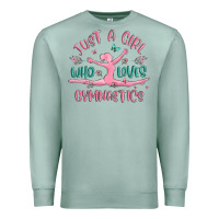 Seafoam just a girl who loves gymnastics Premium Sweatshirt - MaliasSmallBusiness