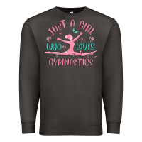 Smoke just a girl who loves gymnastics Premium Sweatshirt - MaliasSmallBusiness