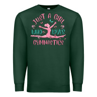 Sports Green just a girl who loves gymnastics Premium Sweatshirt - MaliasSmallBusiness