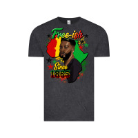 Vintage Black free ish since 1865 black man Vintage Tee - HRA Design Shop