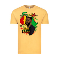 Vintage Mustard free ish since 1865 black man Vintage Tee - HRA Design Shop