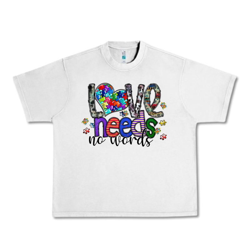 Love Need No Words Urban Heavy Tee by SublimationCraftShop | Teevron