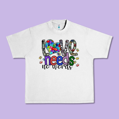 Love Need No Words Urban Heavy Tee Designed By Sublimationcraftshop
