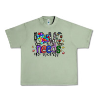 Oil Green love need no words Urban Heavy Tee - SublimationCraftShop