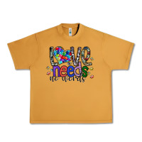 Peanut Butter love need no words Urban Heavy Tee - SublimationCraftShop