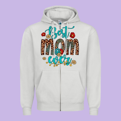 Best Mom Ever Zipper Hoodie Designed By Artiststas