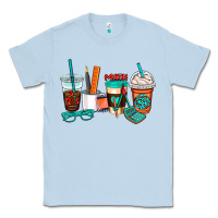 Dusty Blue math teacher coffee cups Classic Tee - AdoDesignShop