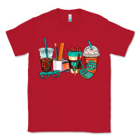 Red math teacher coffee cups Classic Tee - AdoDesignShop