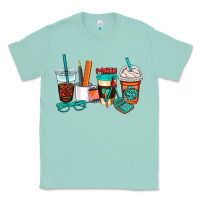 Seafoam math teacher coffee cups Classic Tee - AdoDesignShop