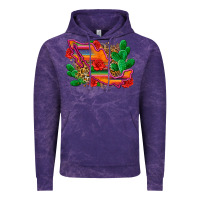 Cloud Purple mexico map Vintage Hoodie - Zillion Design Studio