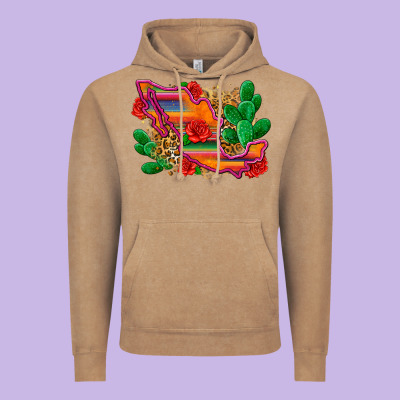 Mexico Map Vintage Hoodie Designed By Zillion Design Studio