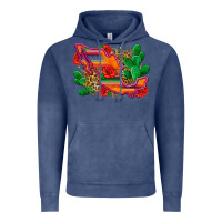 Vintage Denim mexico map Vintage Hoodie - Zillion Design Studio