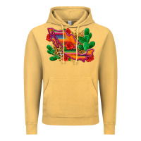 Vintage Mustard mexico map Vintage Hoodie - Zillion Design Studio