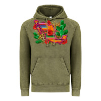 Vintage Olive mexico map Vintage Hoodie - Zillion Design Studio