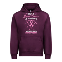 Mauve Wine I am a Breast Cancer Survivor What is Your Superpower Urban Hoodie - Bettercallsaul