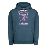 Pigment Midnight Navy I am a Breast Cancer Survivor What is Your Superpower Urban Hoodie - Bettercallsaul