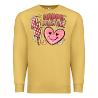 Antique Gold happy valentine heart Premium Sweatshirt - MaliasSmallBusiness