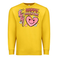 Lemon happy valentine heart Premium Sweatshirt - MaliasSmallBusiness