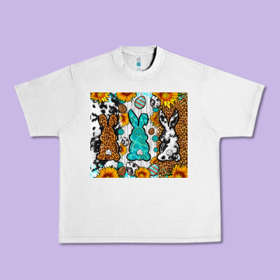 Easter Bunnies Leopard Cowhide Tumbler Easter Day Urban Heavy Tee Designed By Neo Western