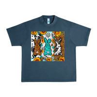 Midnight Navy Easter bunnies leopard cowhide tumbler Easter Day Urban Heavy Tee - Neo Western