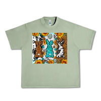 Oil Green Easter bunnies leopard cowhide tumbler Easter Day Urban Heavy Tee - Neo Western